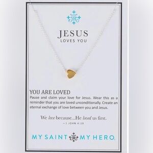 My Saint My Hero “Jesus Loves You” Necklace